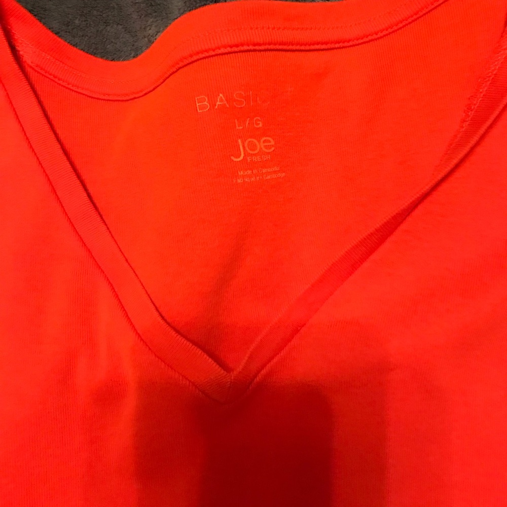 Joe fresh, orange basic tee - Picture 2 of 2